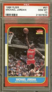 1986-87 Fleer Michael Jordan RC PSA 10