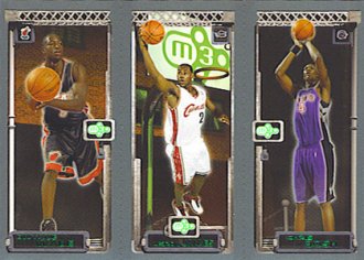 2003-04 Topps Matrix LeBron James Dwyane Wade Chris Bosh