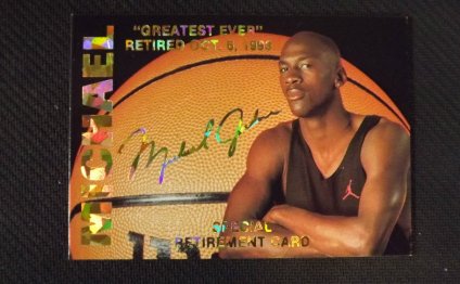Michael Jordan special retirement Card