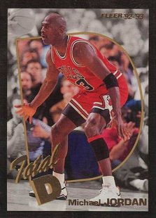 92-93 jordan Total D Fleer