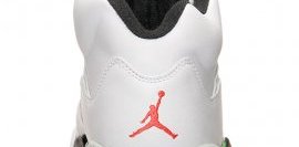 Air Jordan 5 White Infrared Poison Green