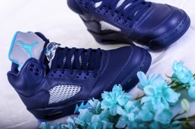 Hornets Air Jordan 5 Midnight Navy Pre-Grape