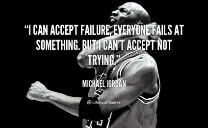 Michael Jordan I Can accept failure