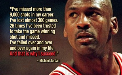 Michael Jordan missed shots Quotes