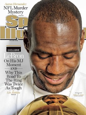 LeBron James seems regarding cover of the July 1 problem of Sports Illustrated.