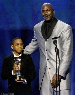 Marcus Jordan is pictured in 2000 together with his dad, Michael Jordan, through the 8th yearly ESPY honors show