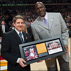 Michael Jordan and Michael Reinsdorf