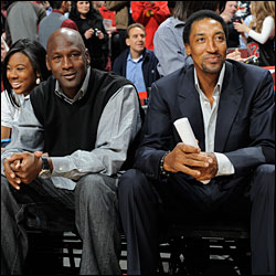 Michael Jordan and Scottie Pippen