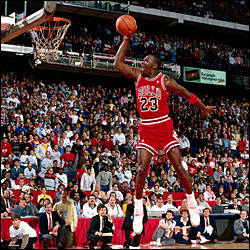 jordan in 1988 Slam Dunk Competition