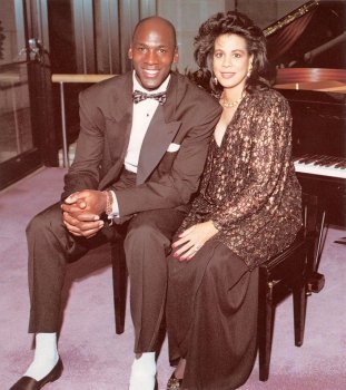 jordan with then wife Juanita.