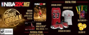 NBA 2K16 jordan Edition properties