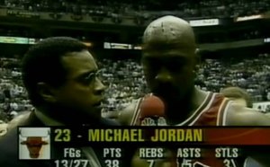 Michael Jordan Flu game stats