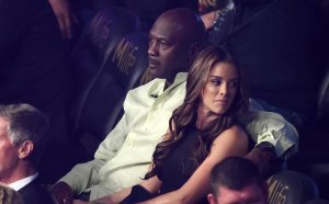 Michael Jordan with wife