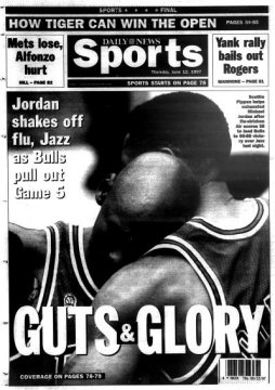 the trunk cover for the routine Information highlighting Michael Jordan's not likely epic performance as he battled the flu.