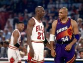 Charles Barkley and Michael Jordan