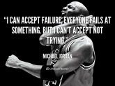 Michael Jordan I Can accept failure