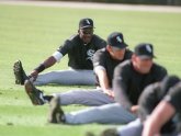 Michael Jordan Playing baseball