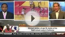 First Take - Michael Jordan dunks at 50 years old