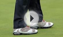 Keegan Bradley will wear replica Jordan 11 golf spikes at