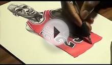 Michael Jordan Ballpoint Pen Drawing - Chicago Bulls
