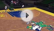 Michael Jordan does the foul line dunk in NBA 2K16