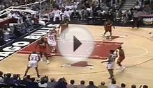 Michael Jordan Great Dunk on Dikembe Mutombo