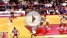 Michael Jordan Passes Magic Johnson and Dunks!