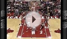 Michael Jordan putback dunk from free throw!