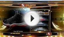 NBA 2K13 Shoe Creator Air Jordan XI Black/Red (Bred)