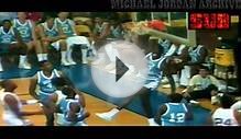 Superstar Michael Jordan Dunks with North Carolina Jersey