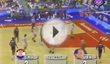 The 1992 Olympic basketball: USA (Dream team) vs Croatia