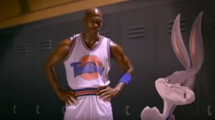 Yours ... for an amount: Michael Jordan rocks the popular Tune Squad singlet into the 1996 cult classic.